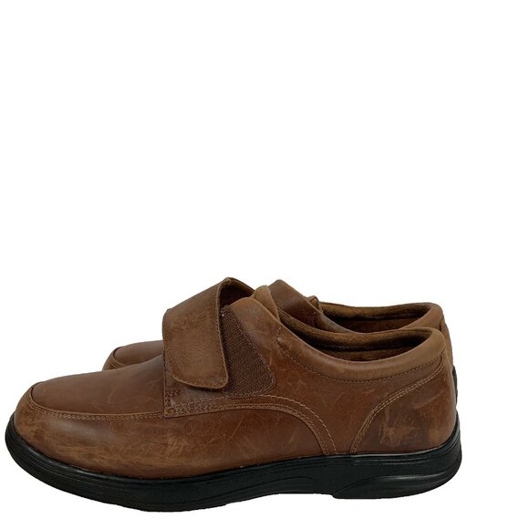 Anodyne Shoes Mens Size 13 W Brown Strap On Leather Orthopedic Diabetic Comfort main image 6